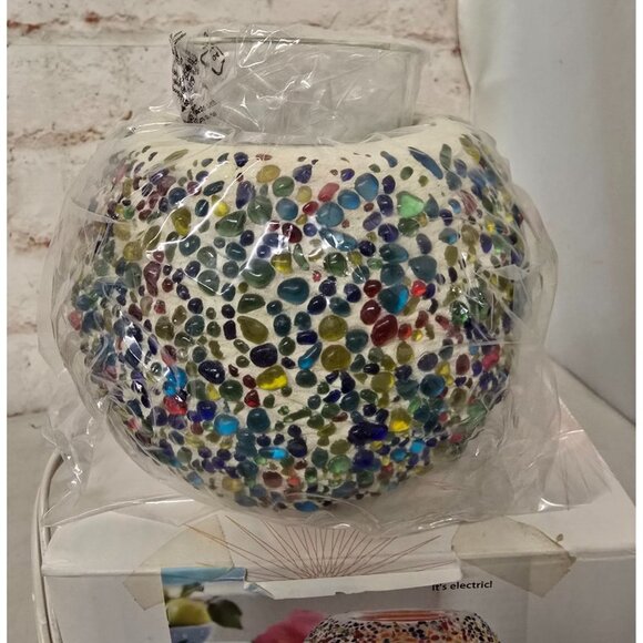 Partylite Scentglow Electric Warmer Confetti Multicolor Mosaic Design - Picture 4 of 6